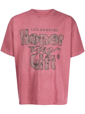 HONOR THE GIFT B-Summer Retro logo-print T-shirt - Pink