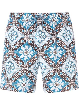 Dolce & Gabbana Majolica print swim shorts - White