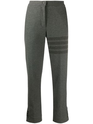 Thom Browne tonal 4-Bar twill trousers - Grey