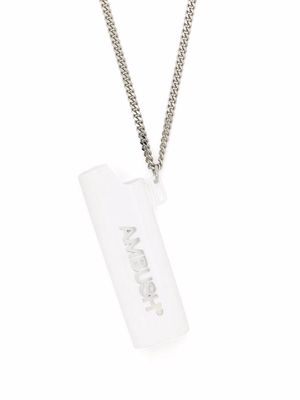 AMBUSH lighter case pendant necklace - White