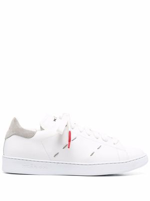 Kiton low-top lace-up trainers - White