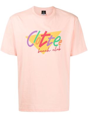 CLOT logo-print cotton T-shirt - Pink