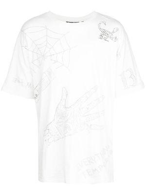 Haculla Mixed Mania oversized T-shirt - White