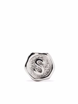 Maria Black Letter S coin - Silver