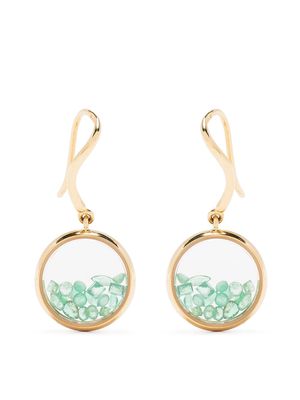 Aurelie Bidermann 18kt yellow gold emerald Chivor earrings