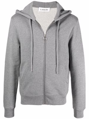 LANVIN zip front hoodie - Grey