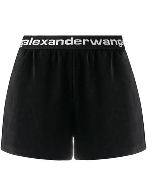 Alexander Wang high-rise track shorts - Black