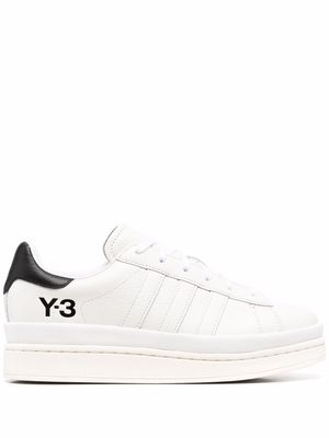 Y-3 logo-print low-top sneakers - White