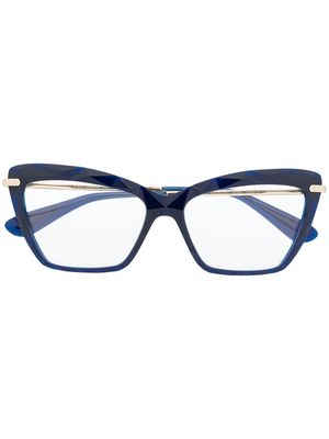 Dolce & Gabbana Eyewear cat eye glasses - Blue