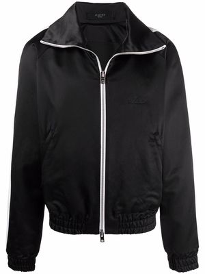 AMIRI sateen zipped track jacket - Black