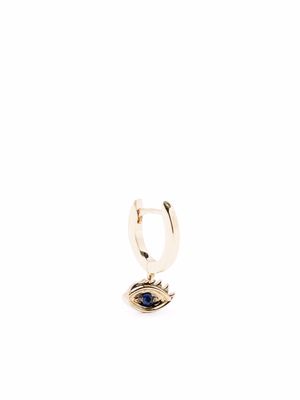 Delfina Delettrez 9kt yellow gold Micro-Eye Piercing sapphire earring