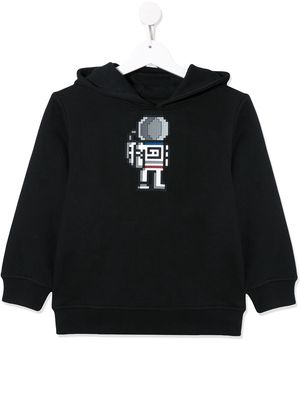 Mostly Heard Rarely Seen 8-Bit astronaut hoodie - Grey