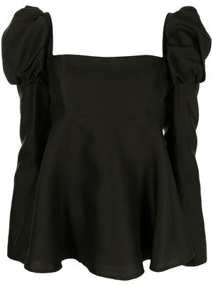 Macgraw Swifts silk-blend blouse - Black