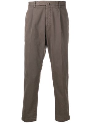 Dell'oglio pleated waist trousers - Brown