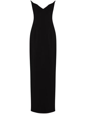 Mônot V-neck strapless gown - Black