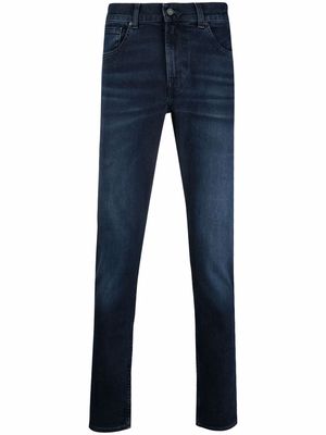 7 For All Mankind mid-rise straight-leg jeans - Blue