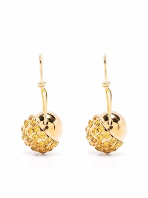 La DoubleJ New Moon small earrings - Gold