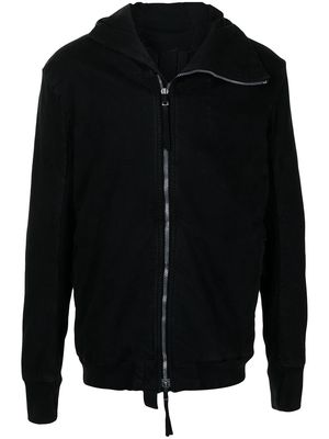Boris Bidjan Saberi zipped hooded jacket - Black