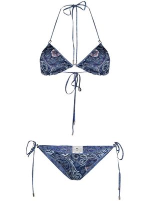 ETRO triangle bikini set - Black