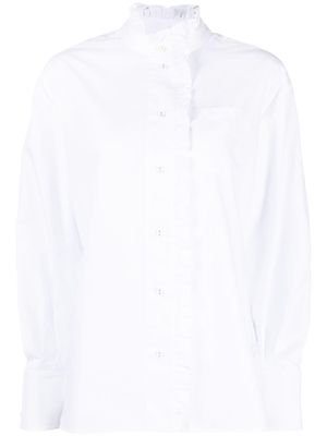 Erdem ruffle-collar cotton shirt - White