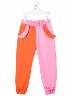 WAUW CAPOW by BANGBANG Pancy Fancy two-tone track pants - Pink