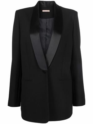 12 STOREEZ single-breasted tuxedo blazer - Black