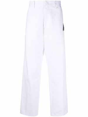 Just Cavalli cotton wide-leg trousers - White