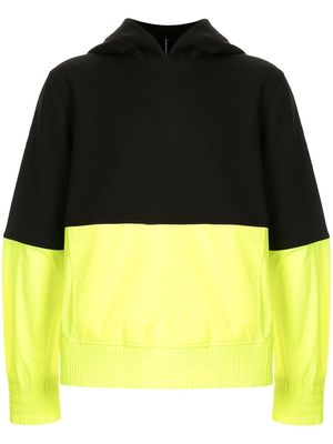 Blackbarrett colour-block cotton hoodie