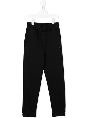 Tommy Hilfiger Junior drawstring cotton track pants - Black