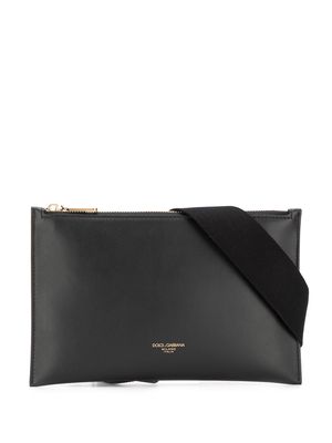 Dolce & Gabbana logo-print belt bag - Black