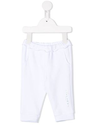 Givenchy Kids holographic logo-print track pants - White