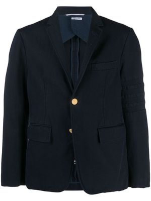 Thom Browne 4-Bar cotton sport coat - Blue