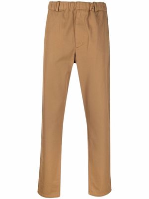 ASPESI elasticated-waist chino trousers - Brown