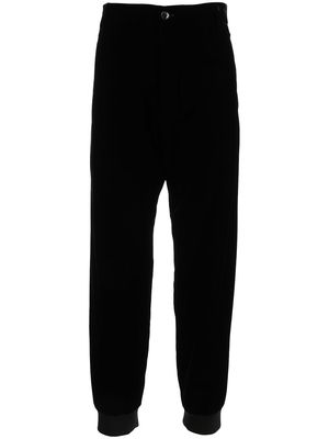 Giorgio Armani mid-rise tapered trousers - Black