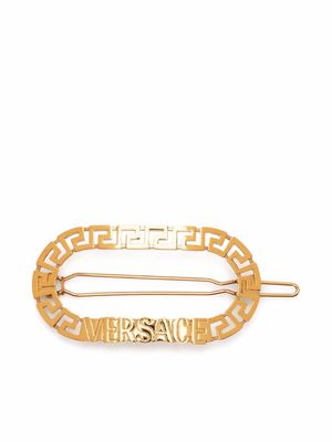 Versace logo hair clip - Gold