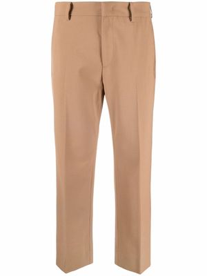 Nº21 high-waisted cropped trousers - Neutrals