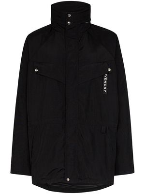 Givenchy logo print parka jacket - Black