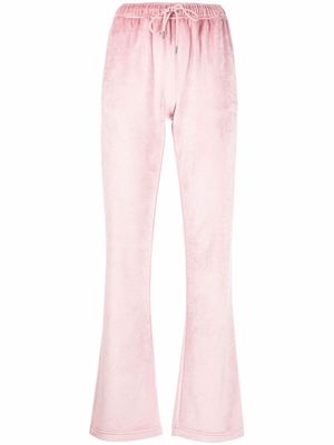 Moncler velvet track trousers - Pink
