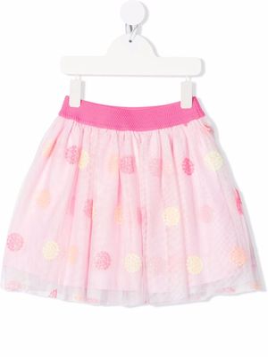 Billieblush dot-print tulle skirt - Pink
