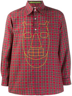 Walter Van Beirendonck Pre-Owned 2003/04's Pixidust checked shirt - Red