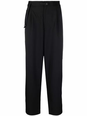 Y-3 cropped straight-leg trousers - Black
