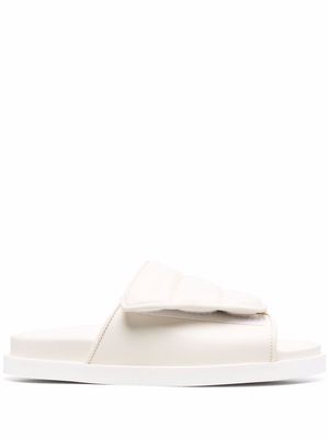 GIABORGHINI padded slip-on sandals - Neutrals