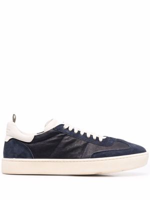 Officine Creative suede lace-up sneakers - Blue
