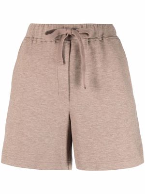 12 STOREEZ drawstring-waist jersey shorts - Neutrals