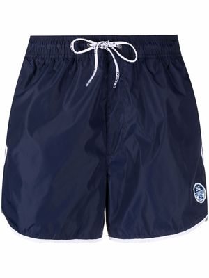 North Sails logo-patch swim shorts - Blue