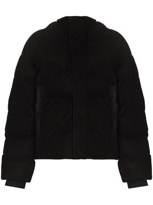 Templa Naswa leather puffer jacket - Black