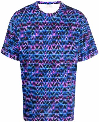 Valentino logo-print T-shirt - Purple