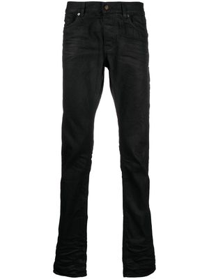 Saint Laurent high-waist straight-leg jeans - Black