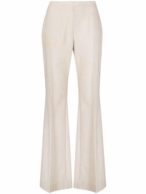 There Was One high-waisted flared-leg trousers - Neutrals