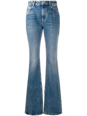 The Attico high-waisted bootcut jeans - Blue
